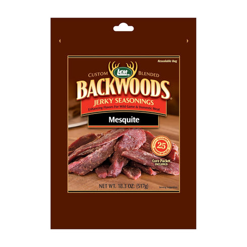 LEM Products Backwoods Mesquite Jerky Seasoning, Ideal for Wild Game and Domestic