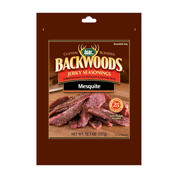 LEM Products Backwoods Mesquite Jerky Seasoning, Ideal for Wild Game and Domestic