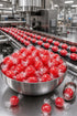 DM Sweets 2 lbs Jumbo Cherry Candy Balls with Gum Center - of Fresh Individually Wrapped Red Sweet Hard Candy Suckers