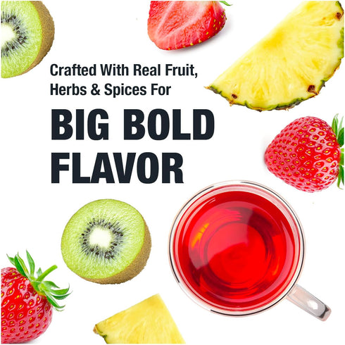 25 2.5 oz Tiesta Tea - Strawberry Kiwi Herbal Tea, Loose Leaf, Strawberry Hibiscus Kiwi Fruit Tea, Premium