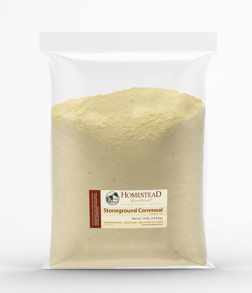 Homestead Gristmill Stone Ground Yellow Cornmeal - Non-GMO, Chemical-Free Finely Ground Corn