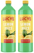 Lucy's Family Owned - 100% Lemon Juice 32oz. Bottle (2 PACK)