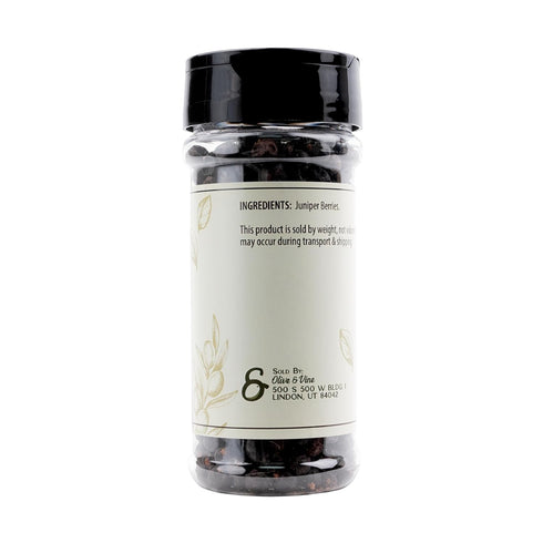 (2.56 Olive & Vine Juniper Berries, Earthy & Piney Flavor, Seasoning for Game Meats, Sauerkraut, Gin Infusions, Rich