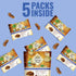 Sunny Fruit Soft Organic Turkish Dried Mulberries, 1 Bag (5 Individual Portion Packs), No Preservatives, Healthy Snack