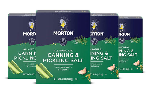 Morton Canning & Pickling Salt (4 lb), 4-Pack, Bulk Salt, Perfect for