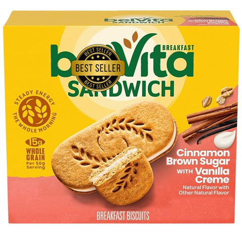 Zalro Blwita Breakfast Sandwich Cinnamon 5 Total Packs, 1 Box - Blwita Crunch