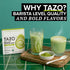 10 3.5 oz (Pack 1) TAZO Organic Classic Matcha Latte, Barista Blend Matcha Powder, Servings, CafQuality Matcha, Lightly