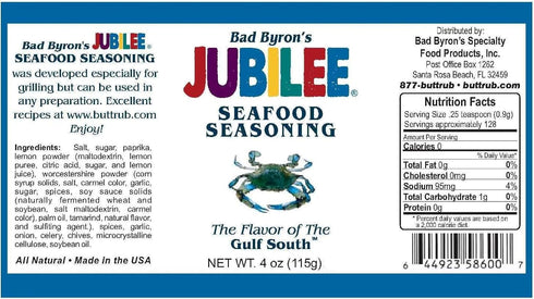 Butt Rub 24 oz Bad Byrons Jubilee Seafood Seasoning | Bold Gulf Coast Flavor | Perfect for Shrimp, Fish, Crab & More |