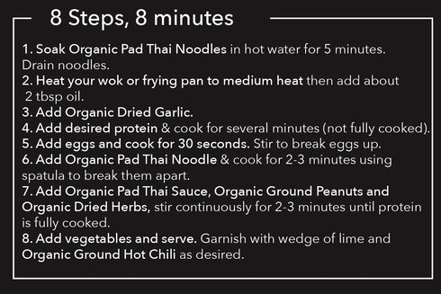 Verve Culture Thai for Two - Organic Pad Thai Noodles with Pad Thai Sauce | Authentic Gluten-Free Vegan Cooking Kit