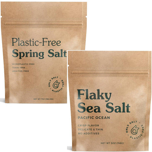 Only Plastic Free Salt and Flaky Sea Salt Bundle