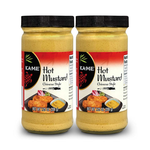 KA-ME Chinese Style Hot Mustard 7.25 oz (Pack of 2), Asian Ingredients