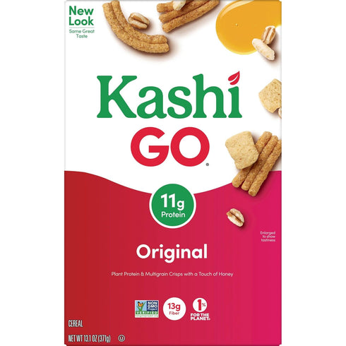 13.1oz (1 Kashi GO Breakfast Cereal, Vegetarian Protein, Fiber Cereal, Original, Box Box)