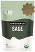 J Mac Botanicals, Organic Rubbed Sage (4 oz), Certified USDA Organic, Dried