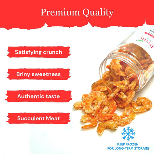 (4 oz) (5.2 oz) Byait Bundle Dried Japanese Sakura Shrimp for Ramen & Cooking + Dried Louisiana Shrimp