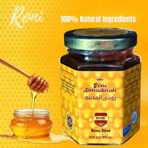 8 oz/ Roni Almadinah Extra Natural Honey Blend Flavor