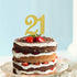 Number 21 Cake Topper - Happy 21th Birthday or Anniversary Party Decoration Supplies