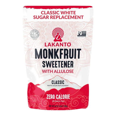 Lakanto Classic Monk Fruit Sweetener With Allulose, White Sugar Substitute From Monk