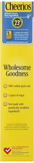 21 oz. (Pack 2) Cheerios, Breakfast Cereal, Gluten Free, Family Size, Cereal Box