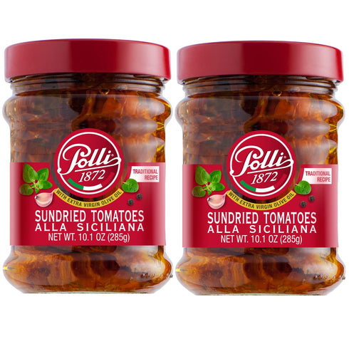 Polli Antipasto Sundried Tomatoes Alla Siciliana Marinated in Extra Virgin Olive &