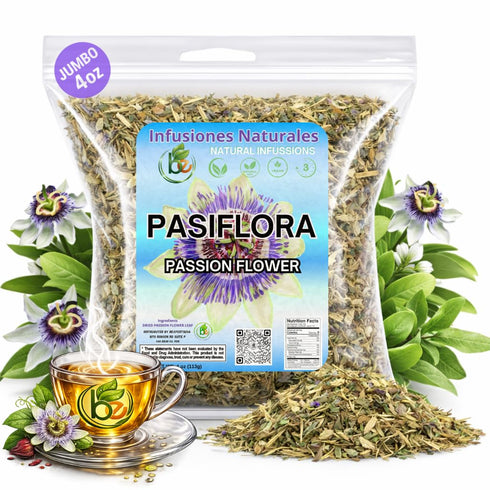 Pasiflora Herbal Tea 4 oz (113 g) Passionflower Loose Leaf Blend Traditional