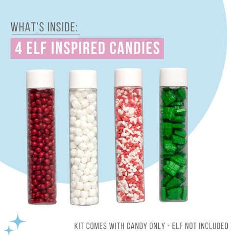 4-Pack Sweets Indeed Holiday Elf Candy Topper Marshmellows, Crumblefetti Candy Toppings for Ice Cream, Cupcakes, Hot