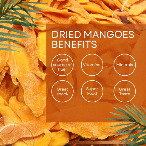 King's Selection 2.5Pounds Packaging) x Kirkland Signature Organic Dried Mango - (in Family Bundle Bulk - Healthy Snack