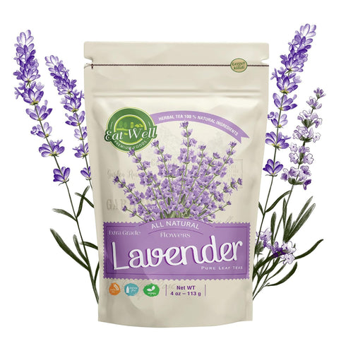 Eat Well Dried Lavender Flowers 4 oz - Edible Culinary Lavender for