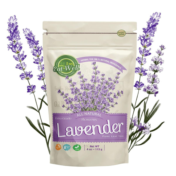 Eat Well Dried Lavender Flowers 4 oz - Edible Culinary Lavender for