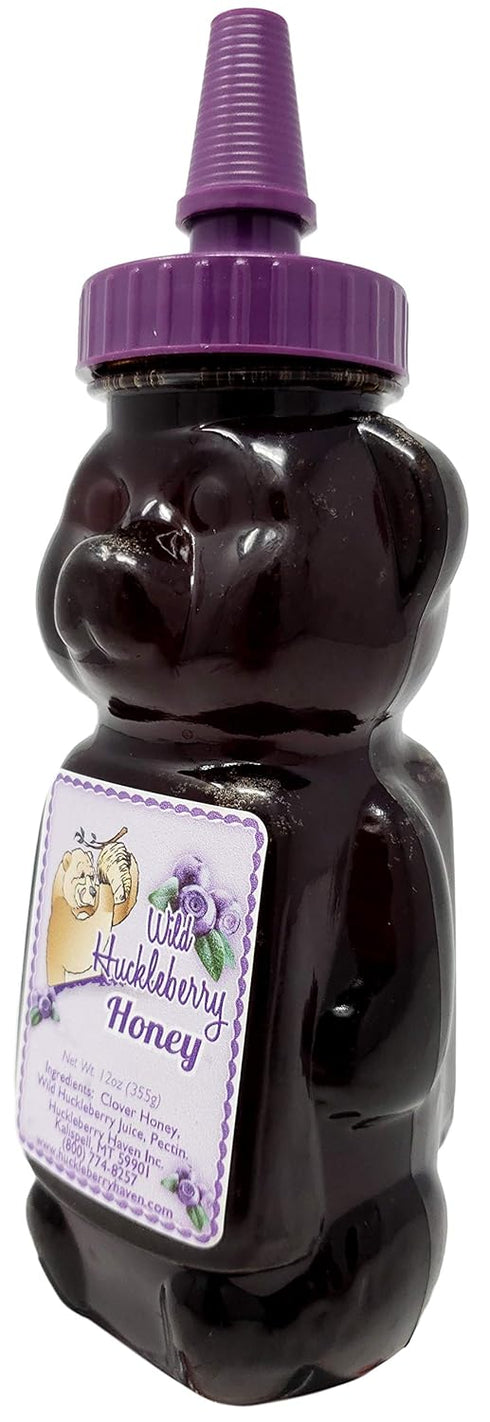 Huckleberry Haven 12.0 oz Wild Huckleberry Honey Bear