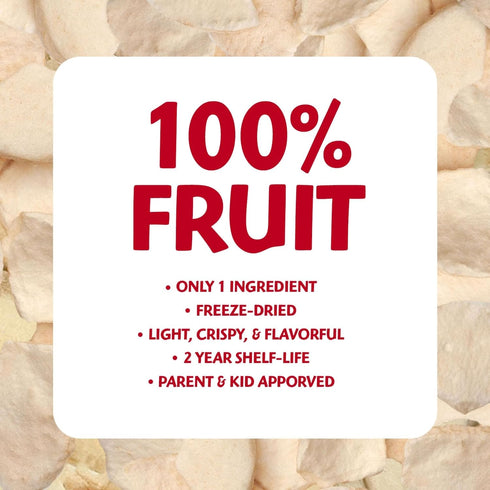1 Oz (Pack 8), 100% Brothers All Natural Freeze Dried Fruit Crisps, Fuji Apple, of Made with Fruit, Gluten Free, Soy