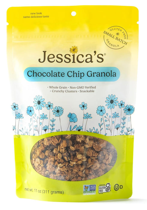 Jessicas Chocolate Chip Granola - Handmade, Non-GMO, Gluten-Free, Whole Grain, 11oz