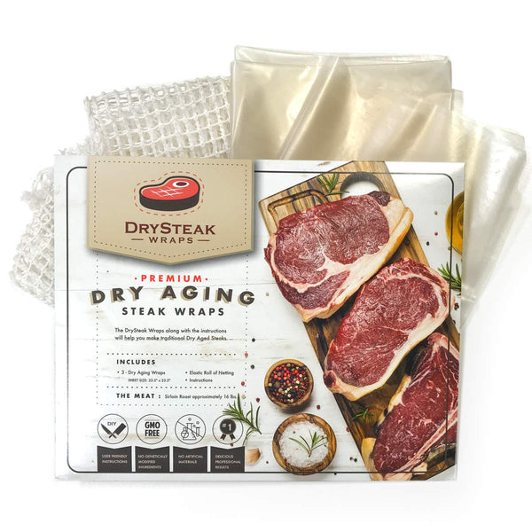 The Sausage Maker 3 Dry Age Bags For Meat, Plant-Based Dry Aging