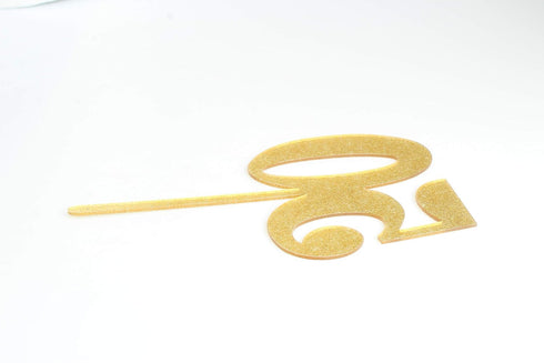 ZHENGYE Gold Happy Birthday Cake Topper, Bling Bling 50th Anniversary/Birthday Party Decoration