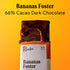 Raaka Chocolate Bananas Foster 66% Cacao Dark Chocolate, Organic, Vegan, Fair Trade, Gluten Free, Kosher, 1.8oz Bars,