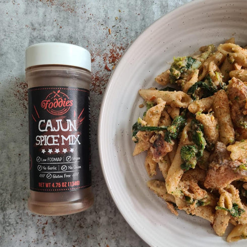 Foddies Cajun Spice Mix, Low FODMAP Seasoning, Gluten Free, Vegan, IBS Friendly