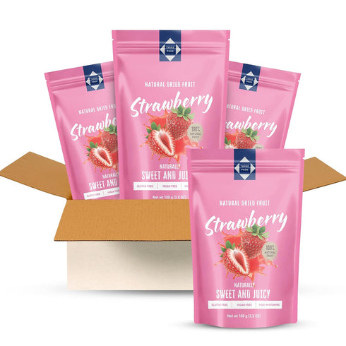 Natural Dried Strawberry Premium Quality, Soft & Chewy, Naturally Sweet & Sour,