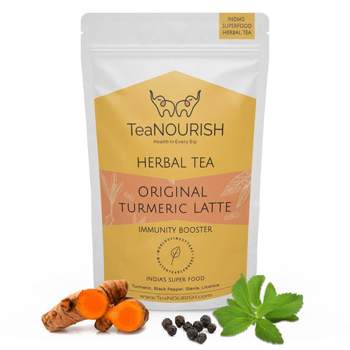 TeaNOURISH Original Turmeric Latte | Golden Milk Powder | Authentic Indian Remedy