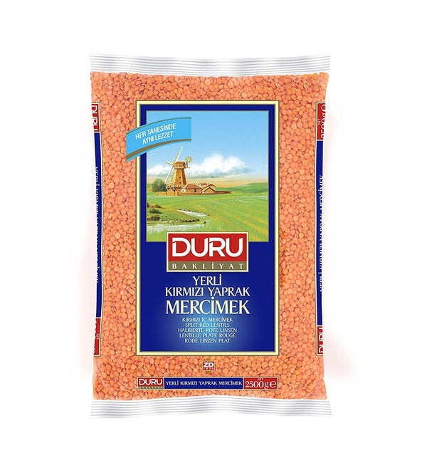 Duru Split Red Lentils 88.2oz (2500 g), 100% Natural and Certificated, High