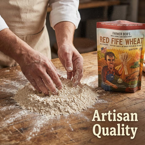 5lb Red Fife Hard Red Winter Wheat Hard Red Wheat Berries Whole Wheat Berries Bulk Heirloom Non-Hybrid Non-GMO Heritage