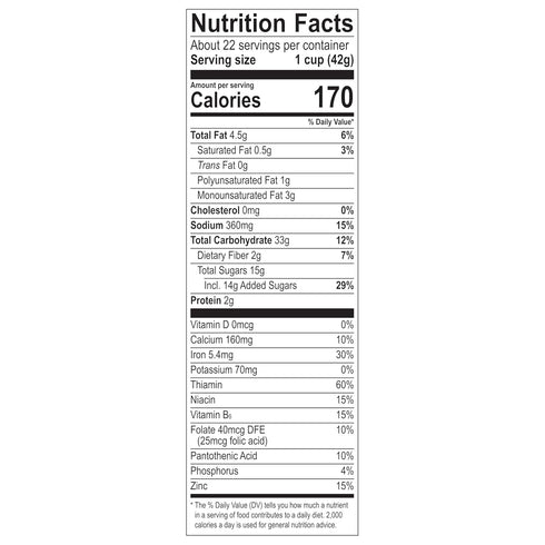 32 OZ Malt-O-Meal Honey Graham Toasters Breakfast Cereal, Honey Graham Squares, Super-Size Bagged Cereal, Resealable