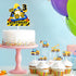 SugarGera 3rd 7-Piece Set, (3rd) Construction Cake Toppers for Kids Engineering Themed Happy Birthday Dump Truck