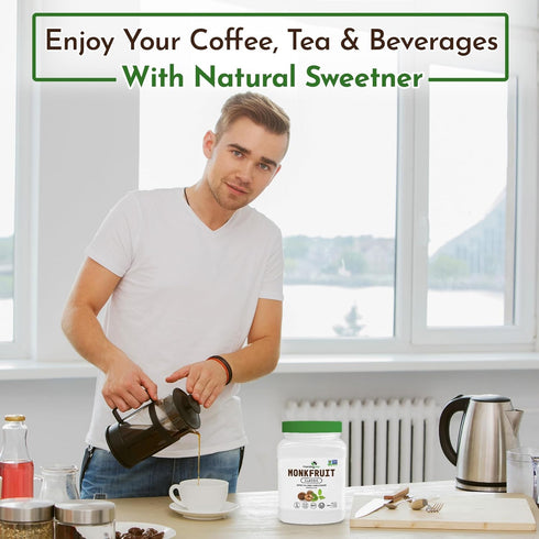1:1 2.5 lb Morning Pep Monk Fruit Sweetener, Classic | White Sugar Substitute, Keto Diet Friendly, Sugar Replacement