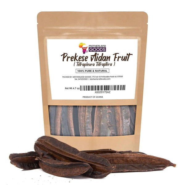 Motherland Goods Prekese Aidan Fruit - Tetrapleura Tetraptera - Prekese from Ghana - West