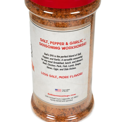 (4.8 oz Dads Seasonings SPG Seasoning - All-Purpose Salt Pepper Garlic BBQ Rub - Chipotle & Guajillo Dry Rub for Beef