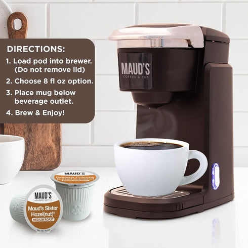 54 100% Maud's Salted Caramel, Sweet Hazelnut & Cinnamon Roll Flavored Pods Bundle, ct, Medium Roast Flavored Coffee