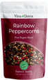 Viva Doria Rainbow Peppercorns, Four Peppercorn Blend, Whole Black, Green, Pink and White, 6 Oz