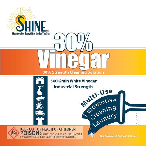 Energen of Carolina 30% 6 Concentrated Vinegar Gallon - Makes Gallons of Finished Solution - For Home and Outdoor Use
