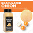 11.46oz Fresh Finest Granulated Onion - Premium Onion Powder - All-Natural, Non-GMO, Gluten-Free, Kosher - Perfect
