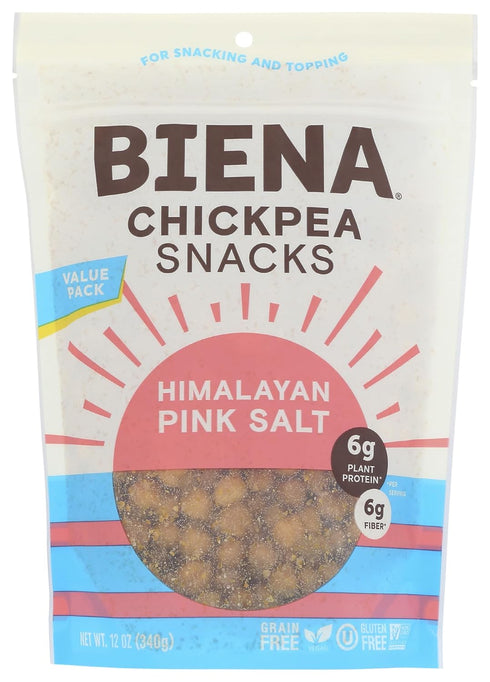 Pack BIENA Chickpea Snacks - Crunchy Roasted Chickpeas - High Fiber Vegan Protein Snacks for Adults and Kids