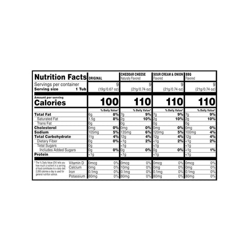Pack (36 Pringles Potato Crisps Chips, Snack Stacks, Lunch Snacks, Variety Cups)
